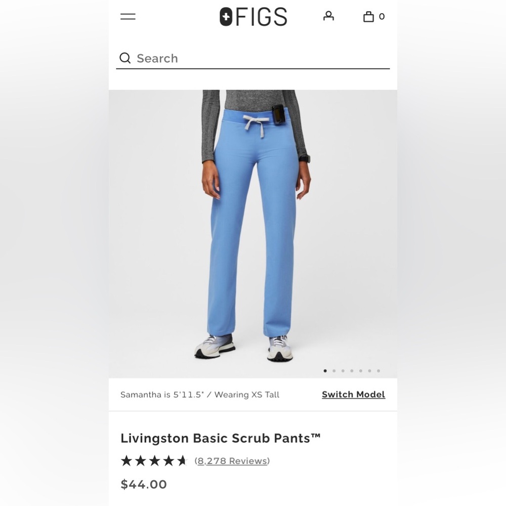 Figs Scrubs Ceil Blue